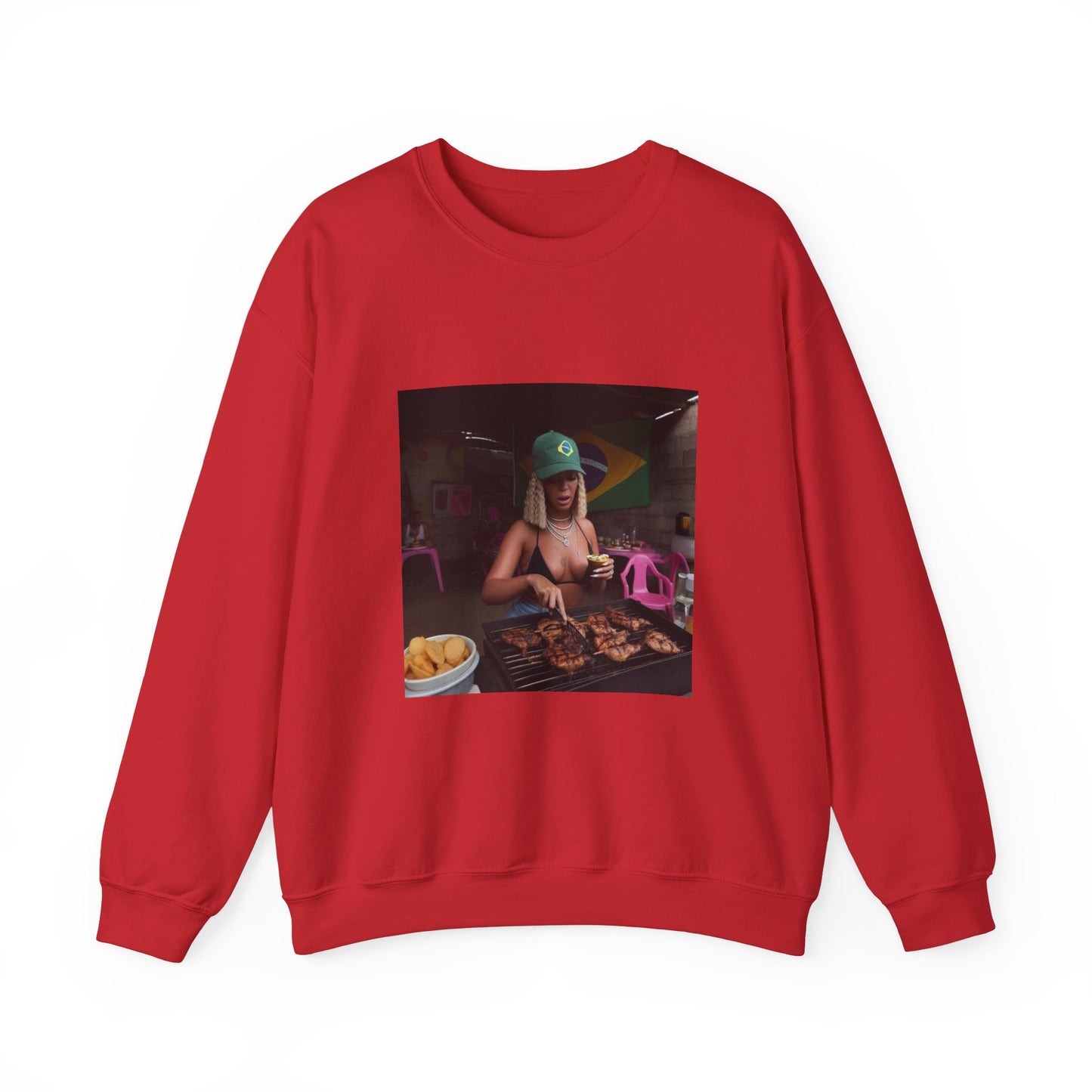 Bey Churras in Favela Series Unisex Crewneck Sweatshirt