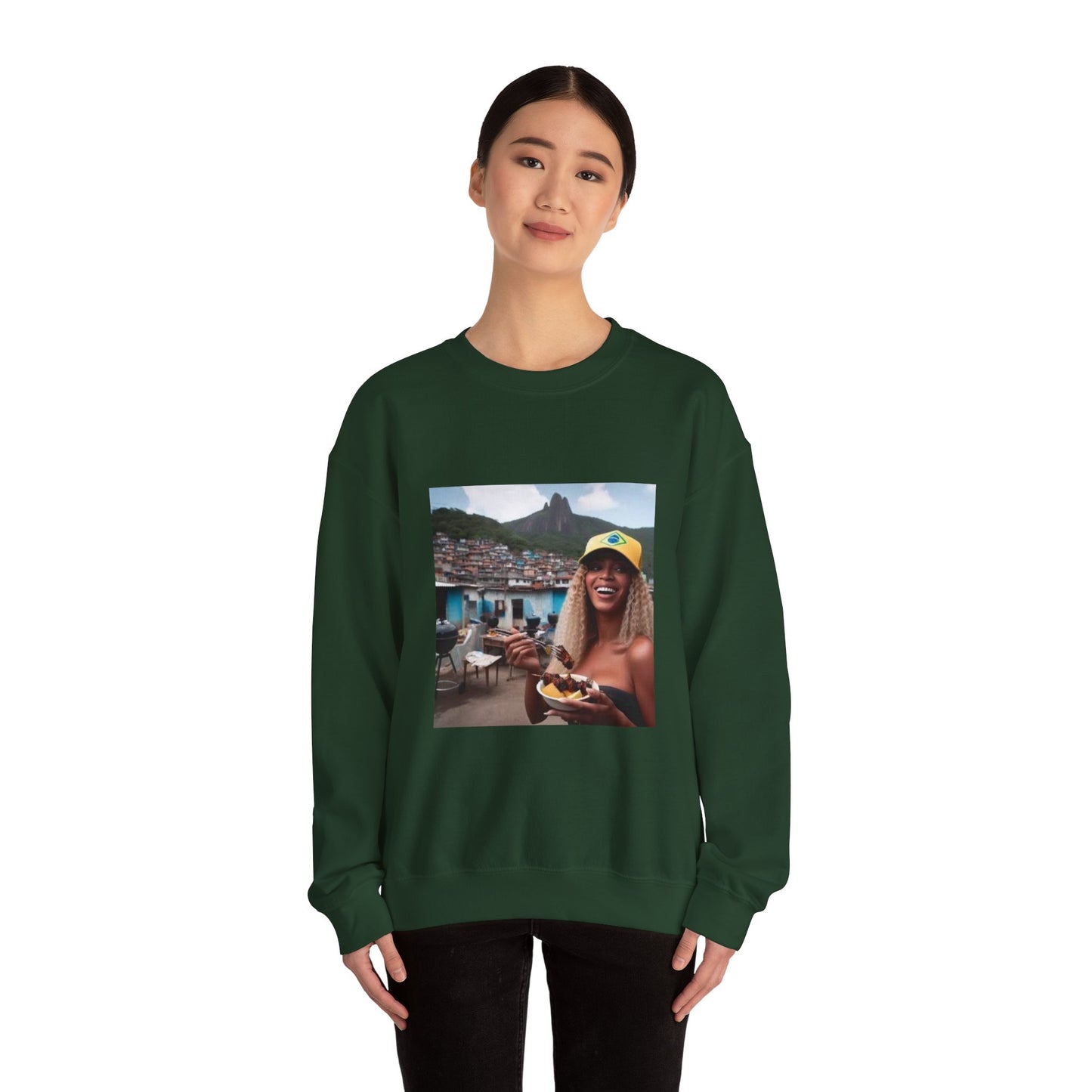 Bey Churras in Favela Series Unisex Crewneck Sweatshirt