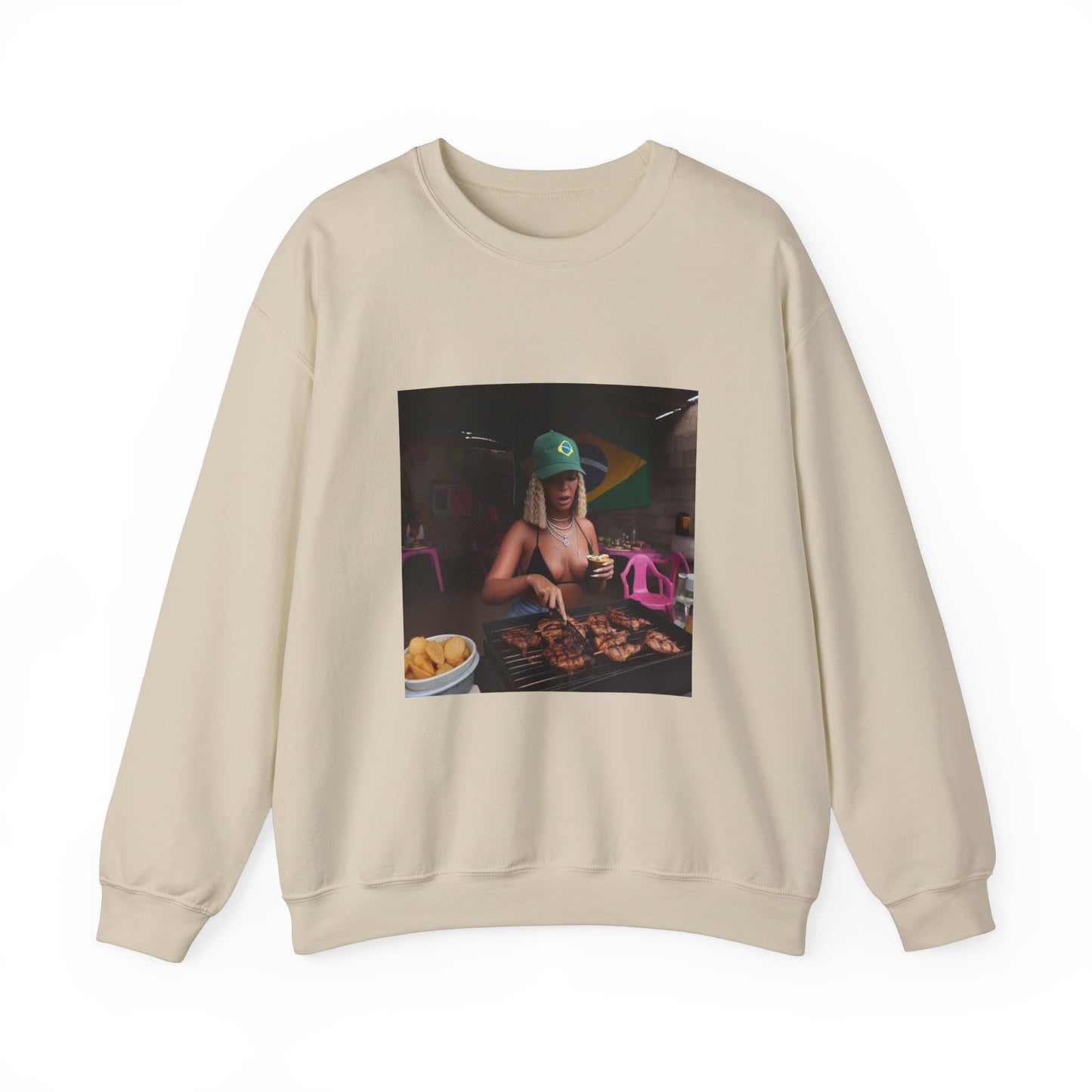 Bey Churras in Favela Series Unisex Crewneck Sweatshirt