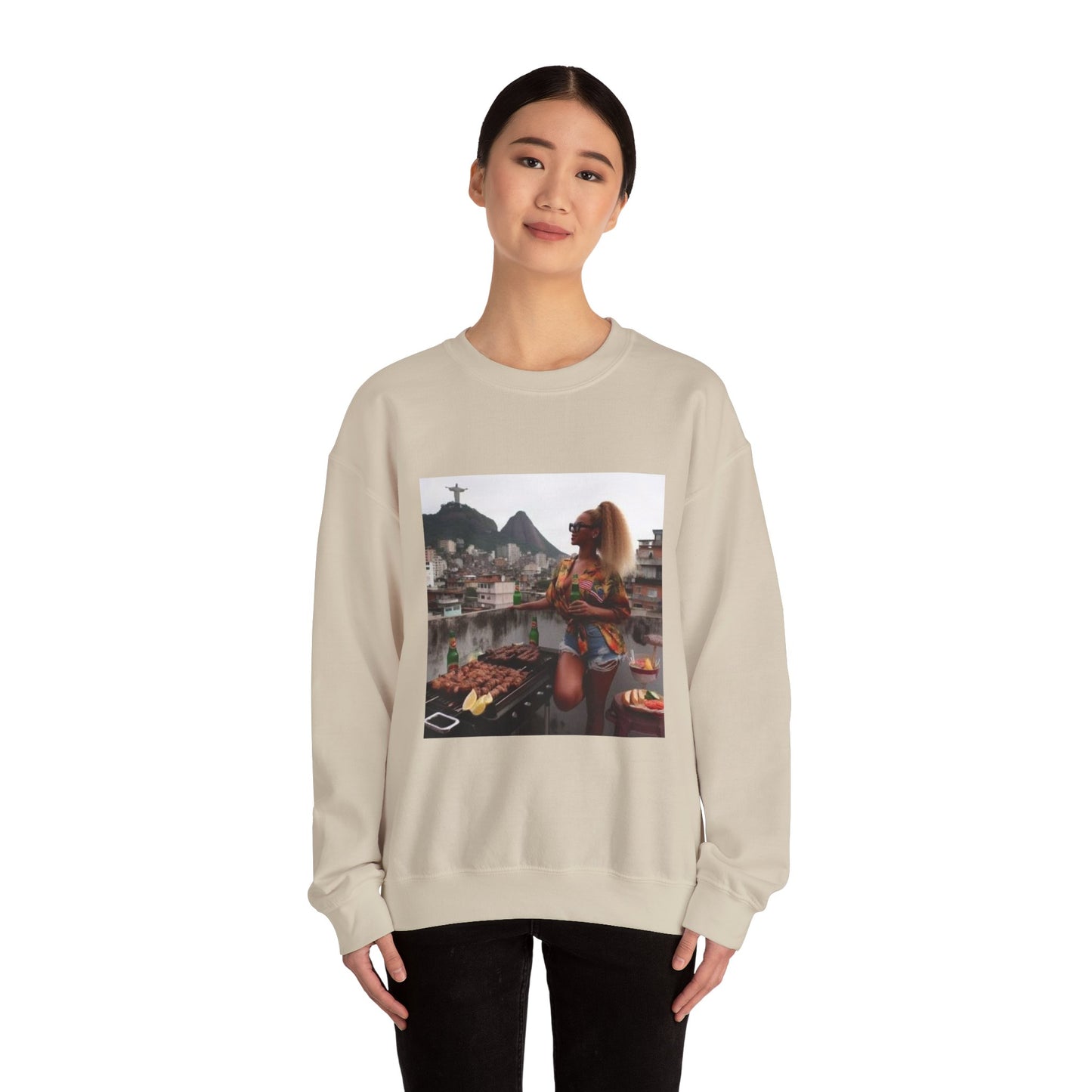 Bey Churras in Favela Series Unisex Crewneck Sweatshirt