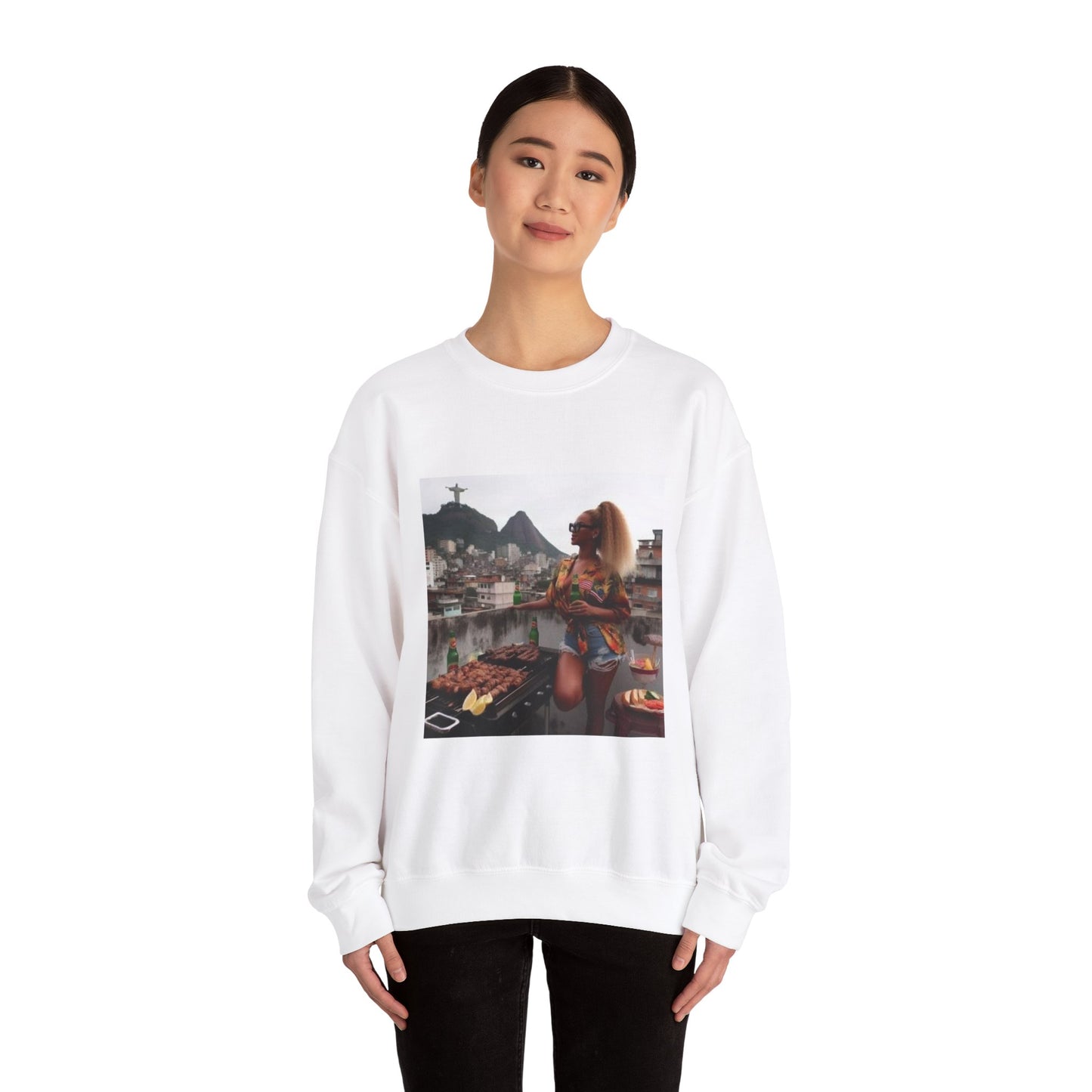 Bey Churras in Favela Series Unisex Crewneck Sweatshirt