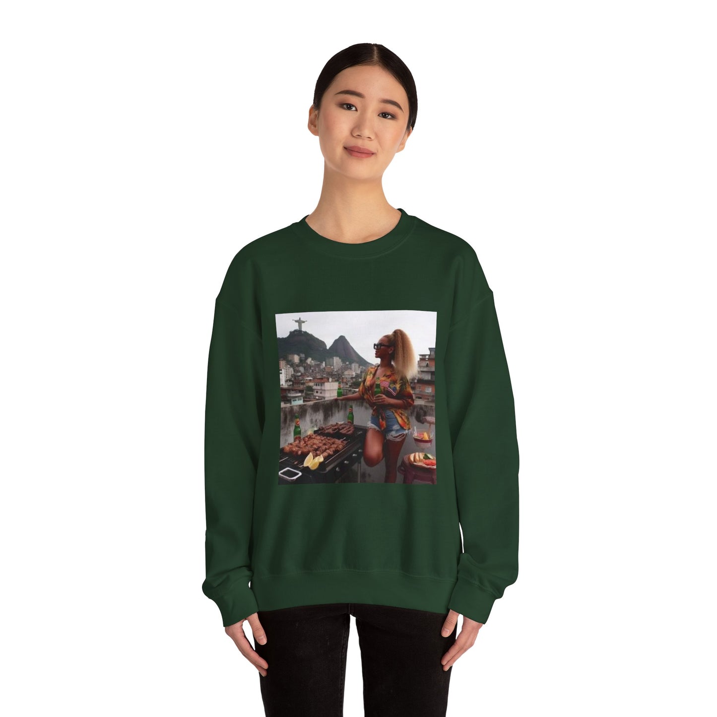 Bey Churras in Favela Series Unisex Crewneck Sweatshirt