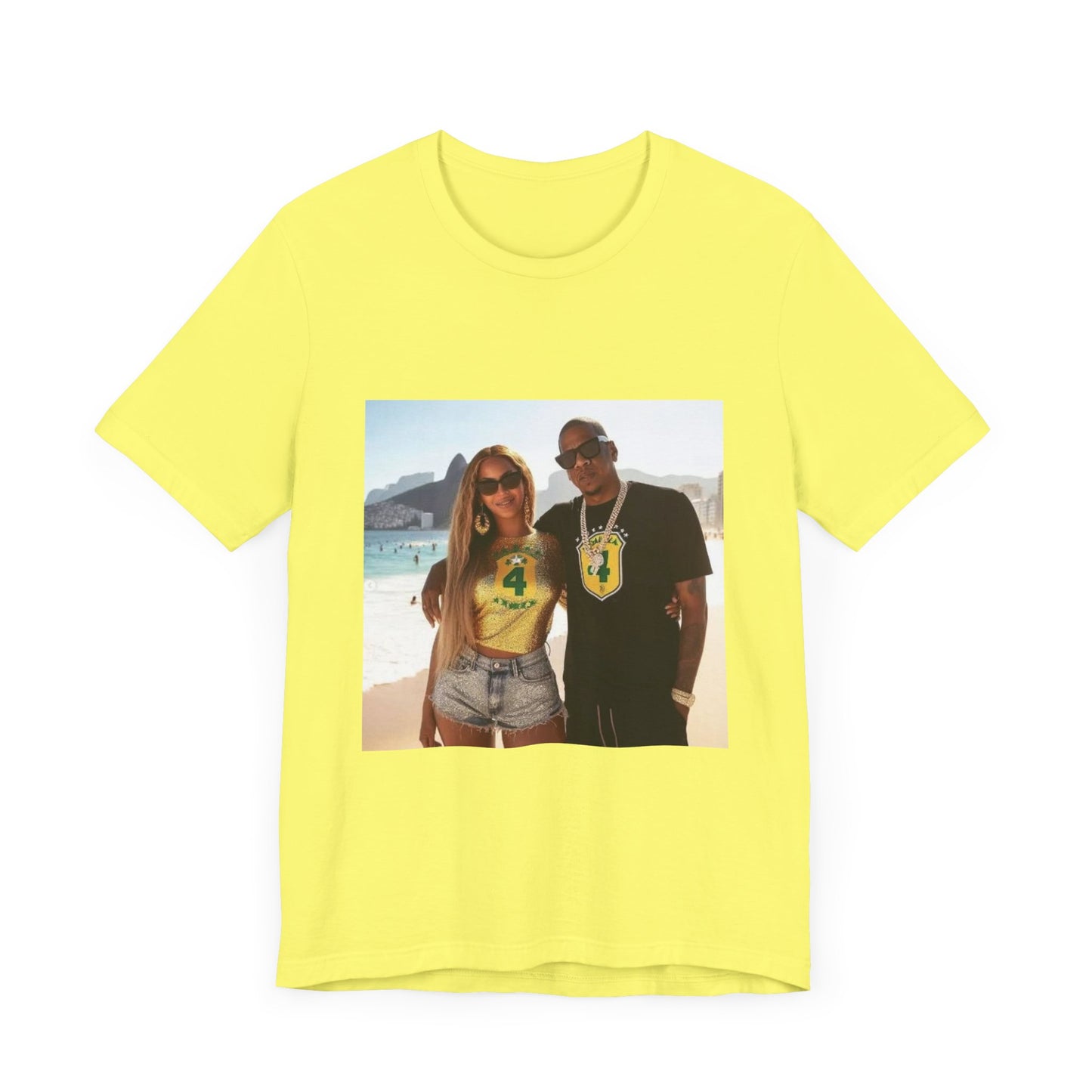 Bey and Jay in Rio Unisex Short Sleeve Tee