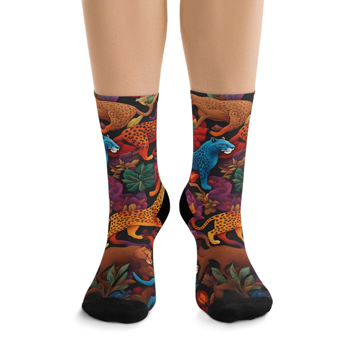 Colorful Jaguar Socks