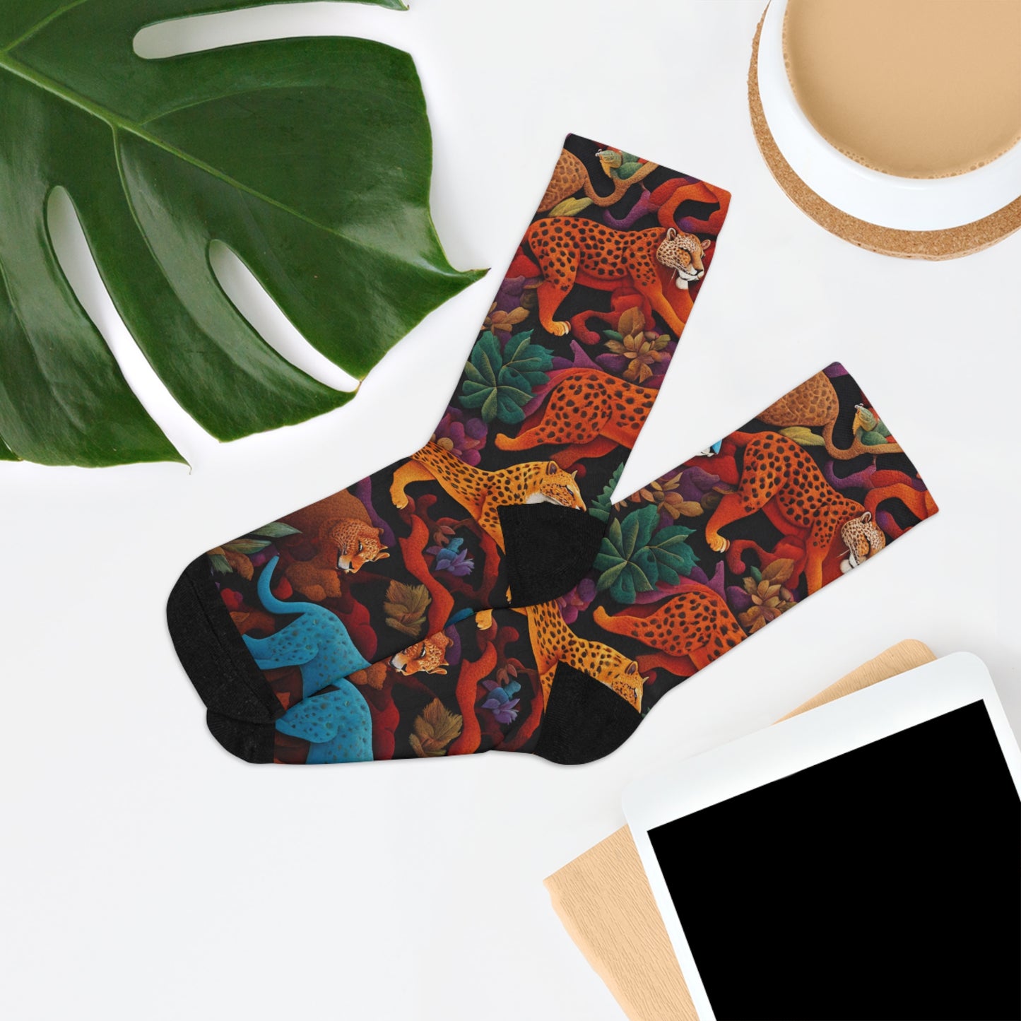 Colorful Jaguar Socks