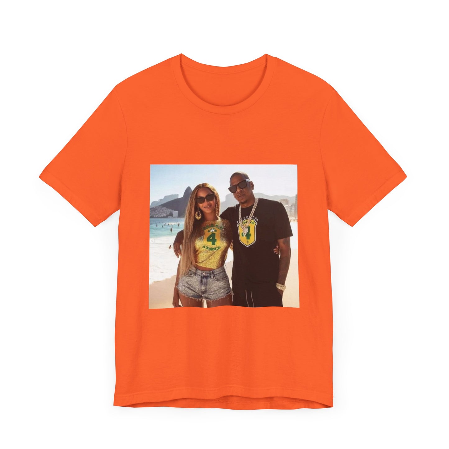 Bey and Jay in Rio Unisex Short Sleeve Tee