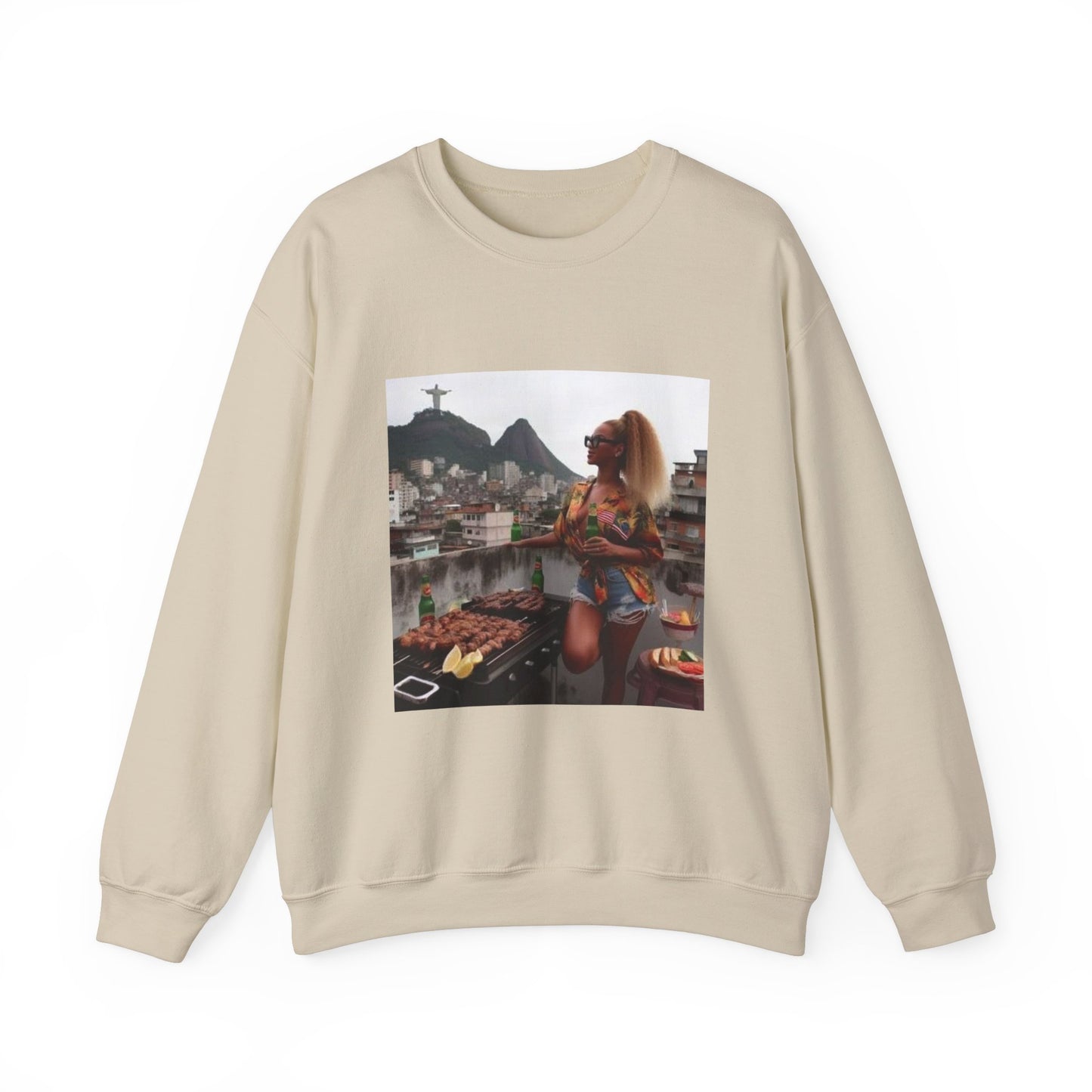 Bey Churras in Favela Series Unisex Crewneck Sweatshirt