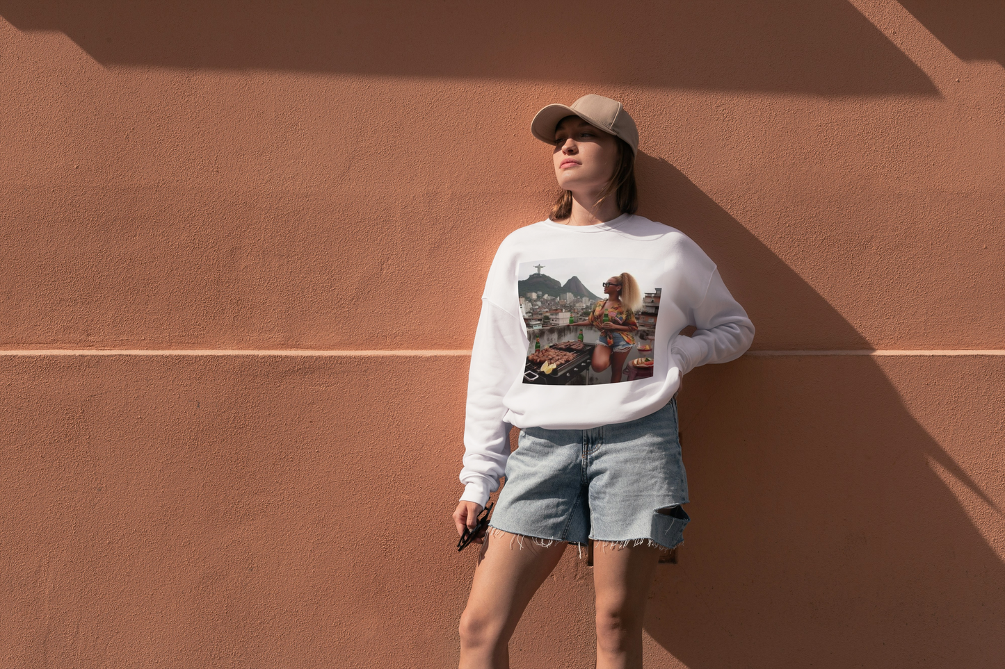 Bey Churras in Favela Series Unisex Crewneck Sweatshirt