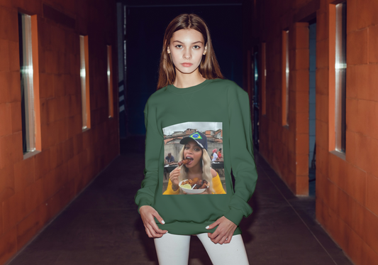 Bey Churras in Favela Series Unisex Crewneck Sweatshirt