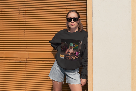 Bey Churras in Favela Series Unisex Crewneck Sweatshirt